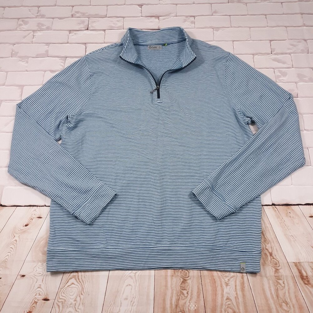 Tasc Performance 1/4 Zip Sweater Mens XL Organic Cotton Bamboo